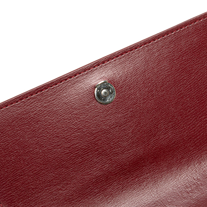 Saint Laurent Mini Cuir de veau Monogram Sunset Wallet on Chain