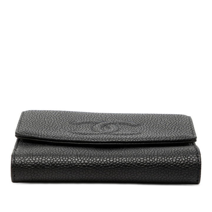 Chanel CC Caviar Compact Portefeuille