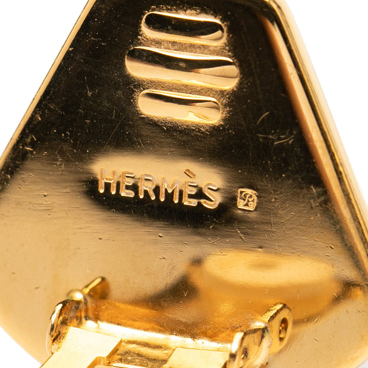 Hermès Émail Cloisonne Clip On Boucles d’oreilles