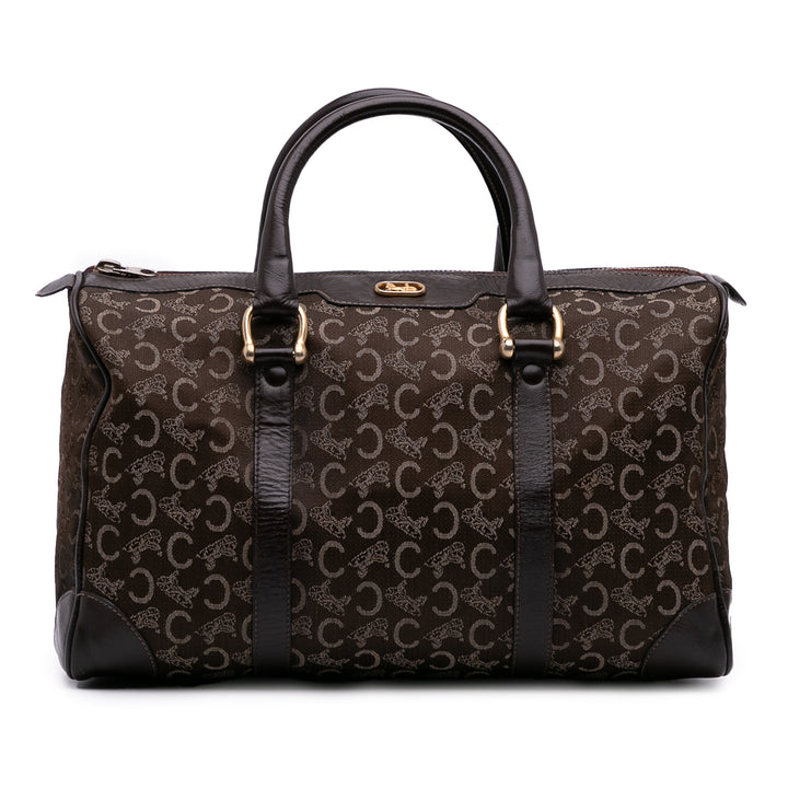 C Carriage Canvas Boston Bag Brown - Gaby Paris
