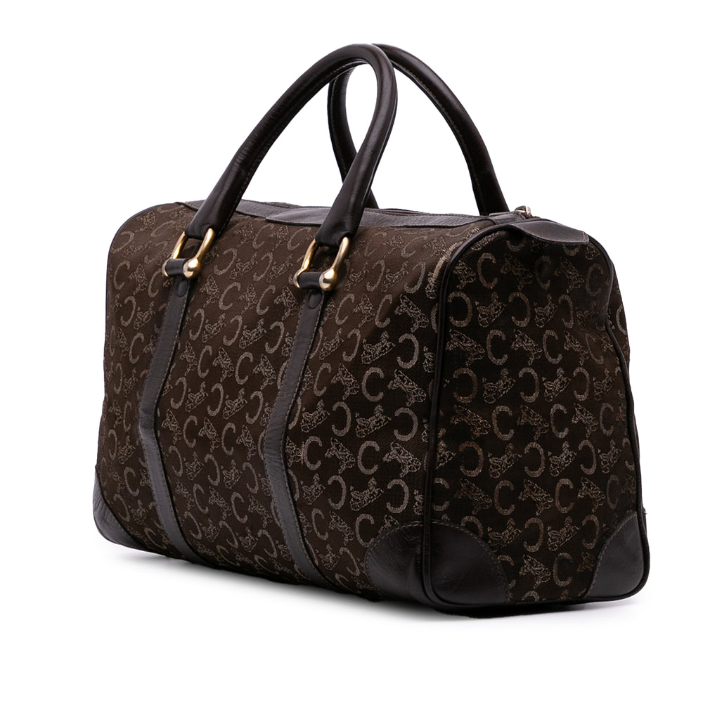 C Carriage Canvas Boston Bag Brown - Gaby Paris