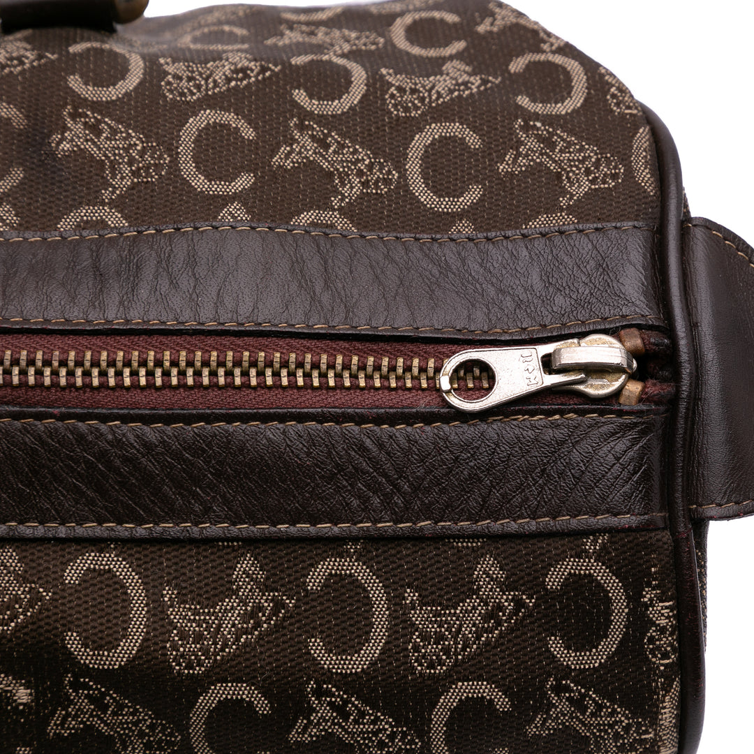 C Carriage Canvas Boston Bag Brown - Gaby Paris