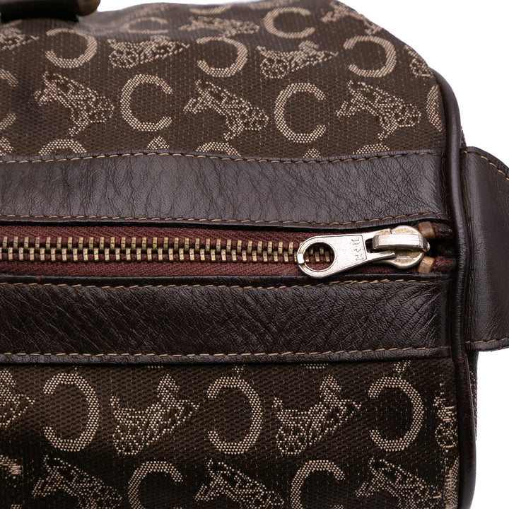 C Carriage Canvas Boston Bag Brown - Gaby Paris