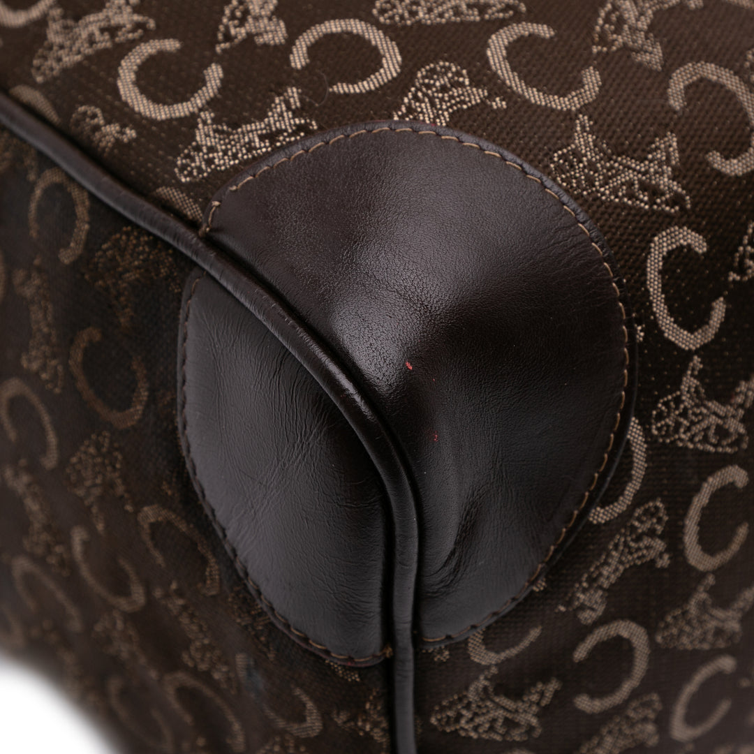 C Carriage Canvas Boston Bag Brown - Gaby Paris