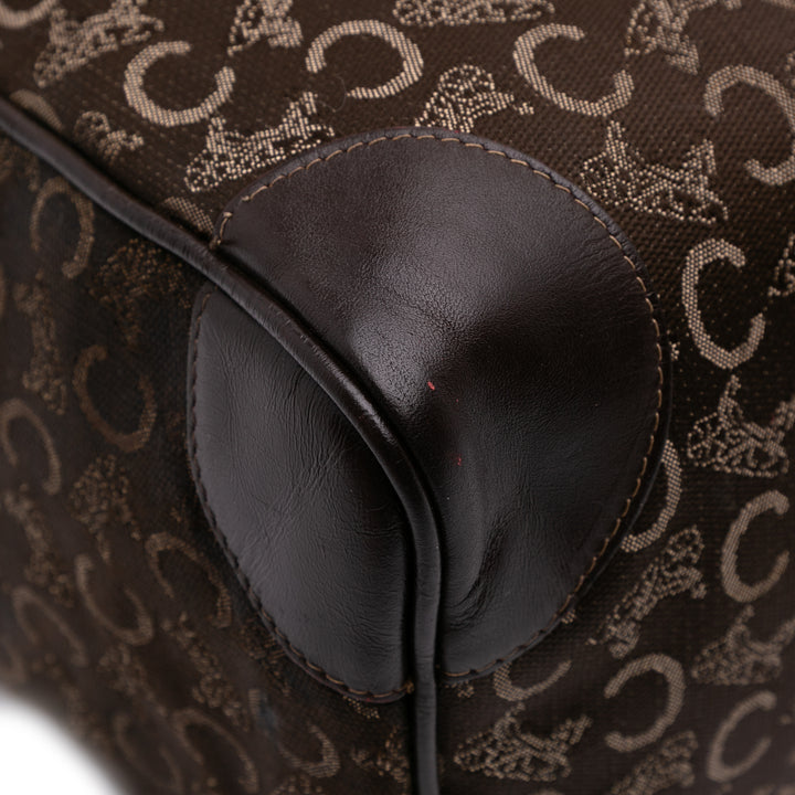 C Carriage Canvas Boston Bag Brown - Gaby Paris