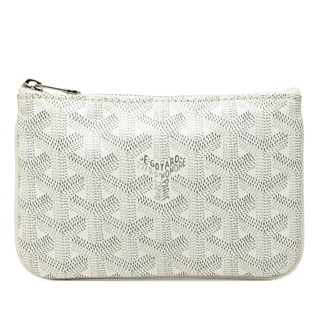 Goyard Pochette Senat Goyardine PM Blanc – vue principale – GABY PARIS
