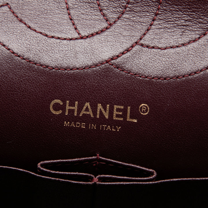 Chanel Matelassé vieilli Reissue 2.55 Double rabat 226 Cuir de veau Noir