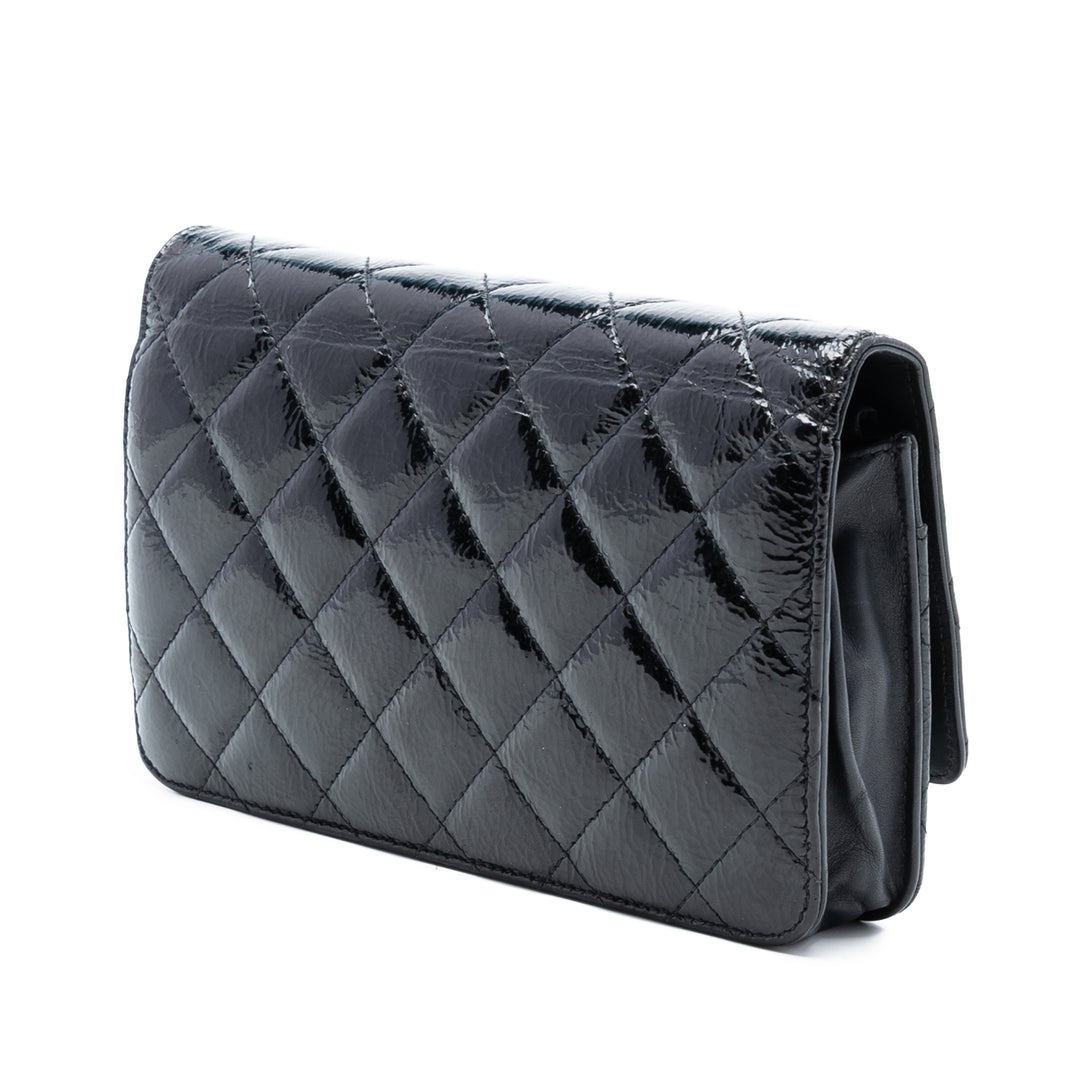 Chanel CC Matelassé brillant vieilli Cuir de veau Wallet on Chain – GABY PARIS Authentique