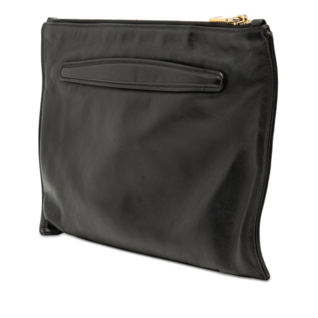Miu Miu clouté Cuir Zip Pochette