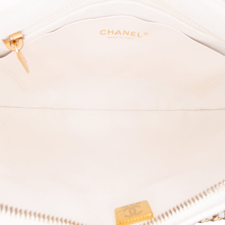 Chanel Large brillant Crumpled Matelassé Cuir d’agneau Trendy Chain Around Hobo