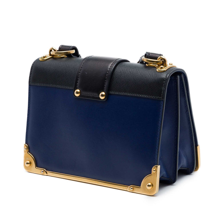 Prada Saffiano à finitions City Veau Cahier Sac porté croisé