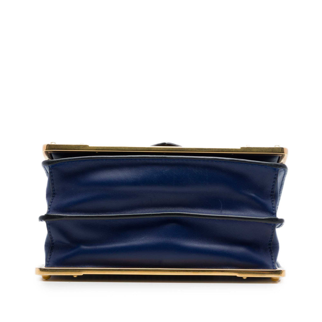 Prada Saffiano à finitions City Veau Cahier Sac porté croisé