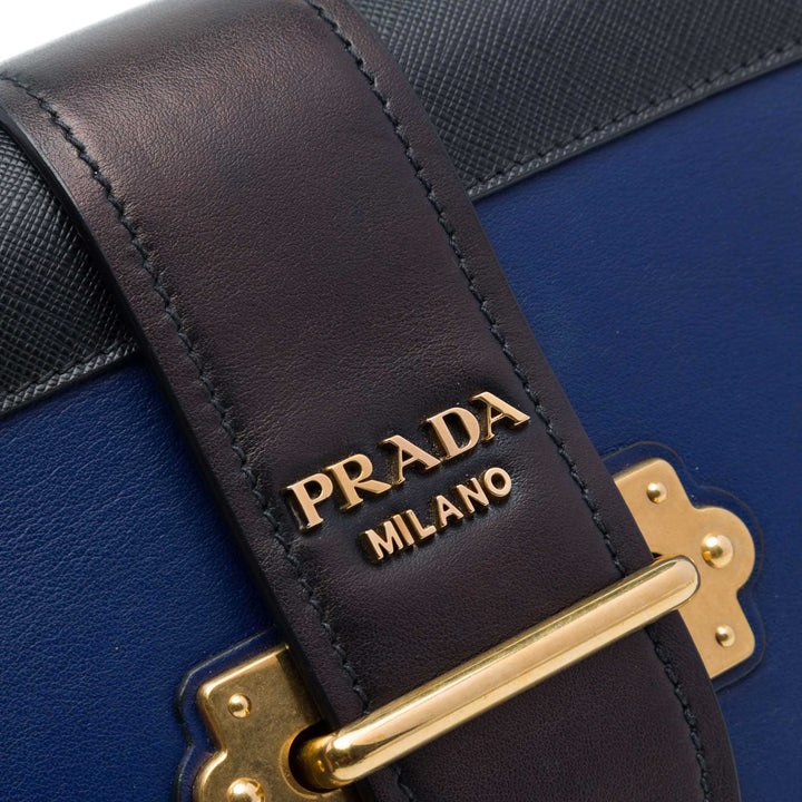 Prada Saffiano à finitions City Veau Cahier Sac porté croisé