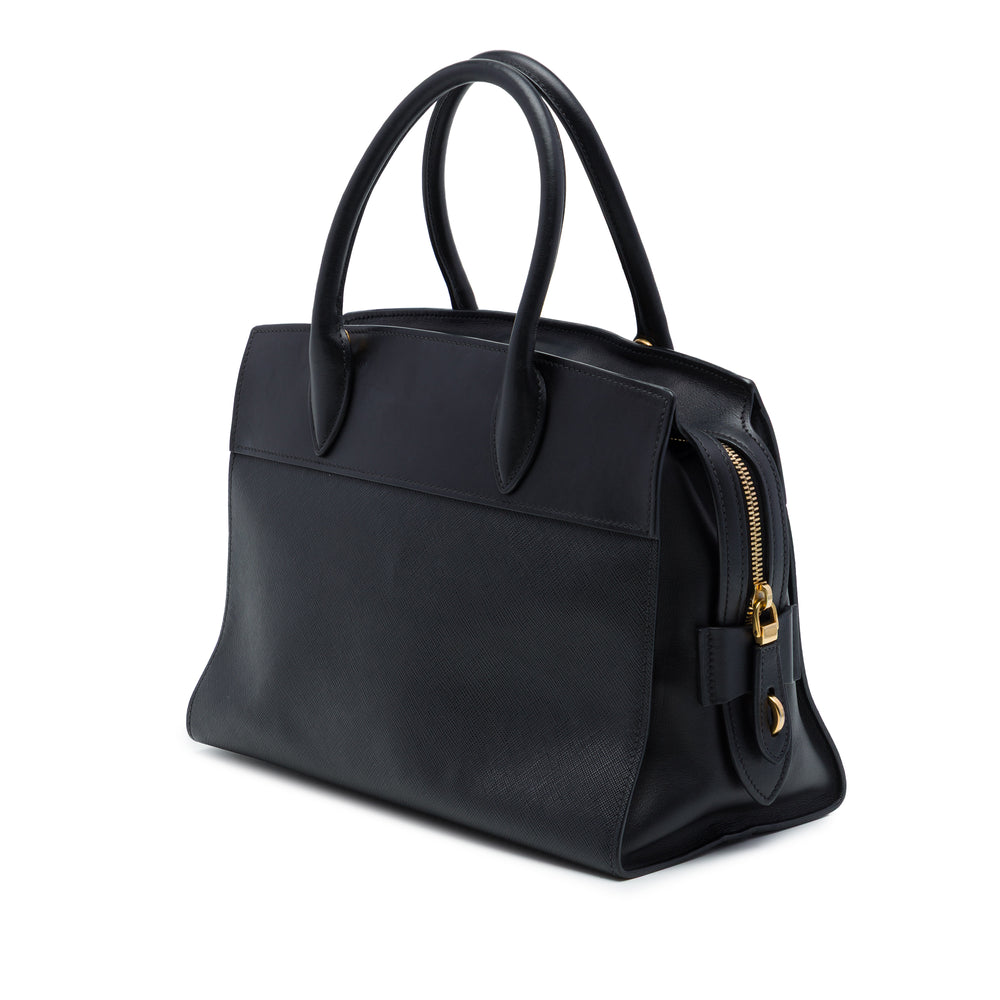 Prada Sac à main City Veau Paradigme Saffiano Noir – vue 2 – GABY PARIS
