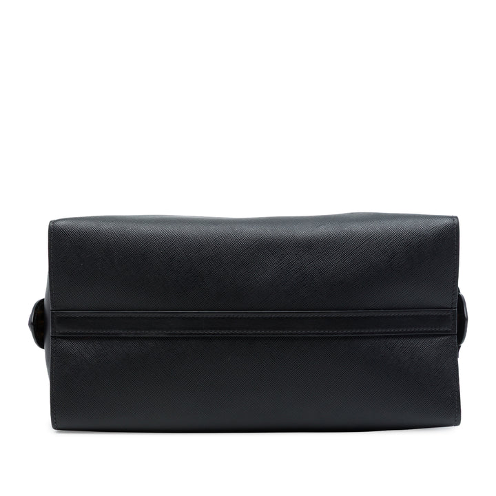 Prada Sac à main City Veau Paradigme Saffiano Noir – vue 3 – GABY PARIS