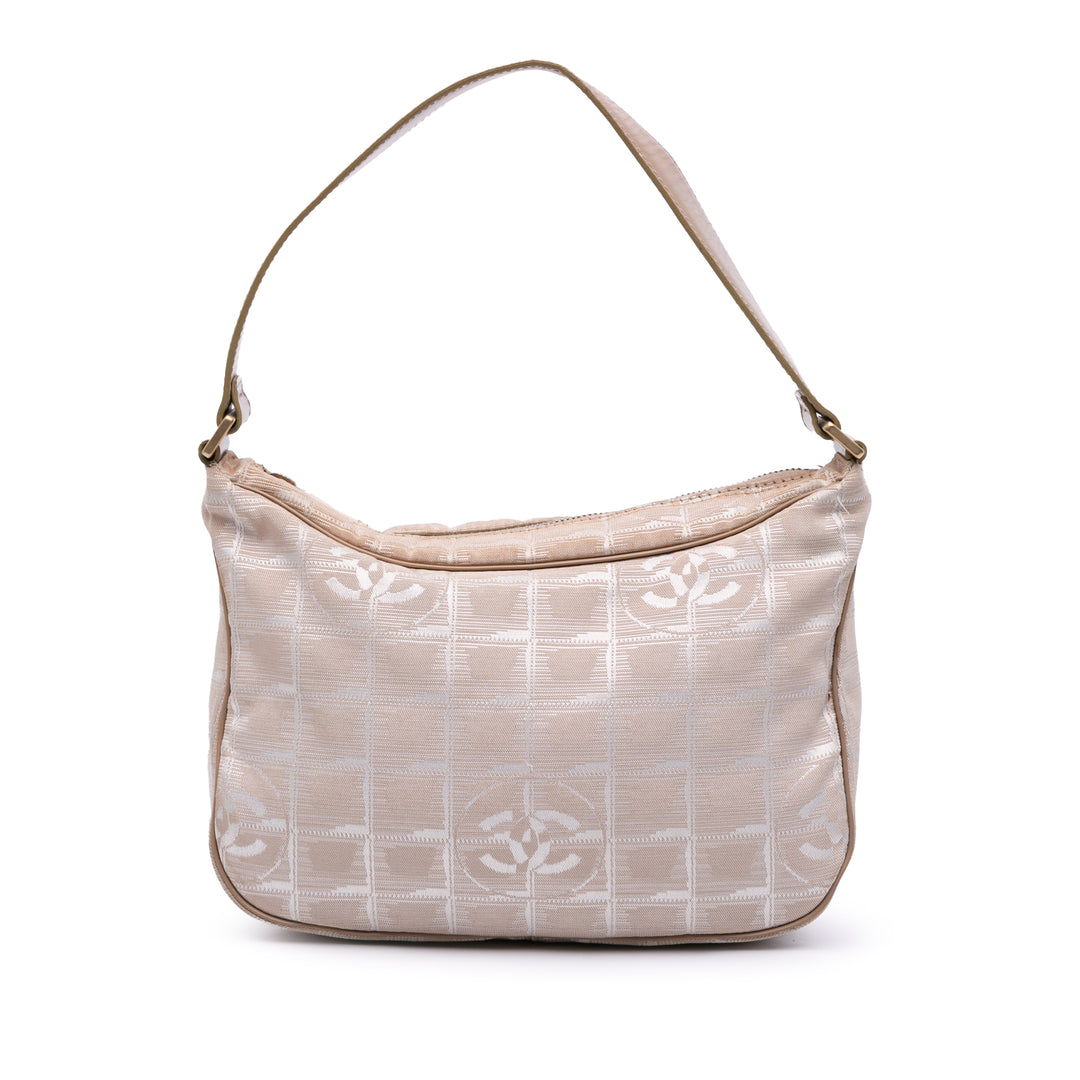 New Travel Line Nylon Shoulder Bag Brown - Gaby Paris
