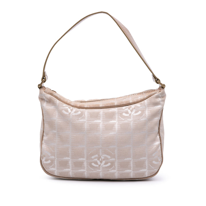 New Travel Line Nylon Shoulder Bag Brown - Gaby Paris