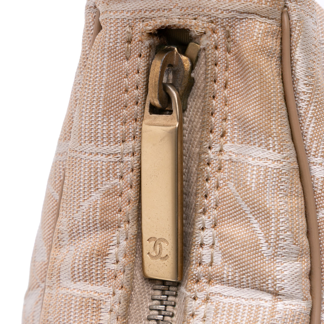 New Travel Line Nylon Shoulder Bag Brown - Gaby Paris
