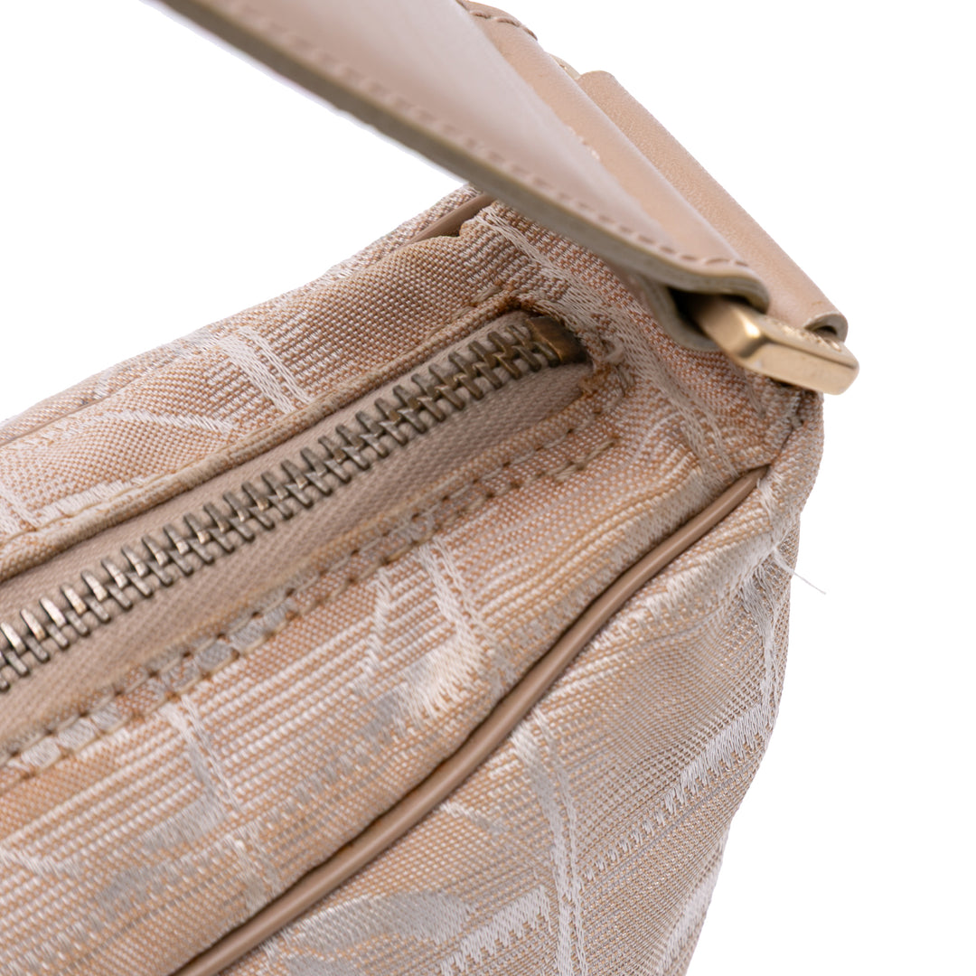 New Travel Line Nylon Shoulder Bag Brown - Gaby Paris