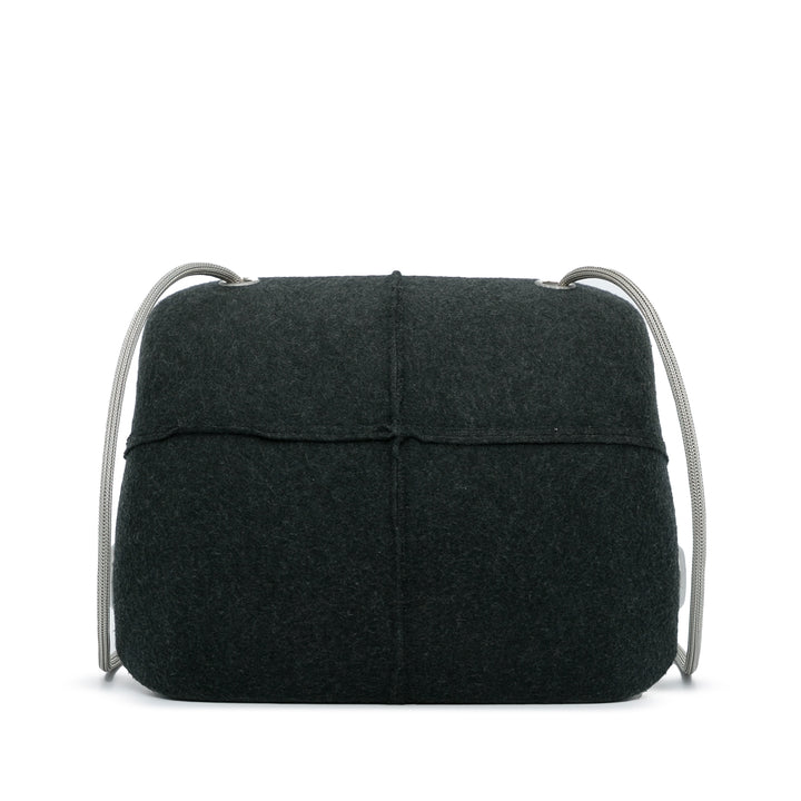 Wool Limited Edition Crossbody Bag Black - Gaby Paris