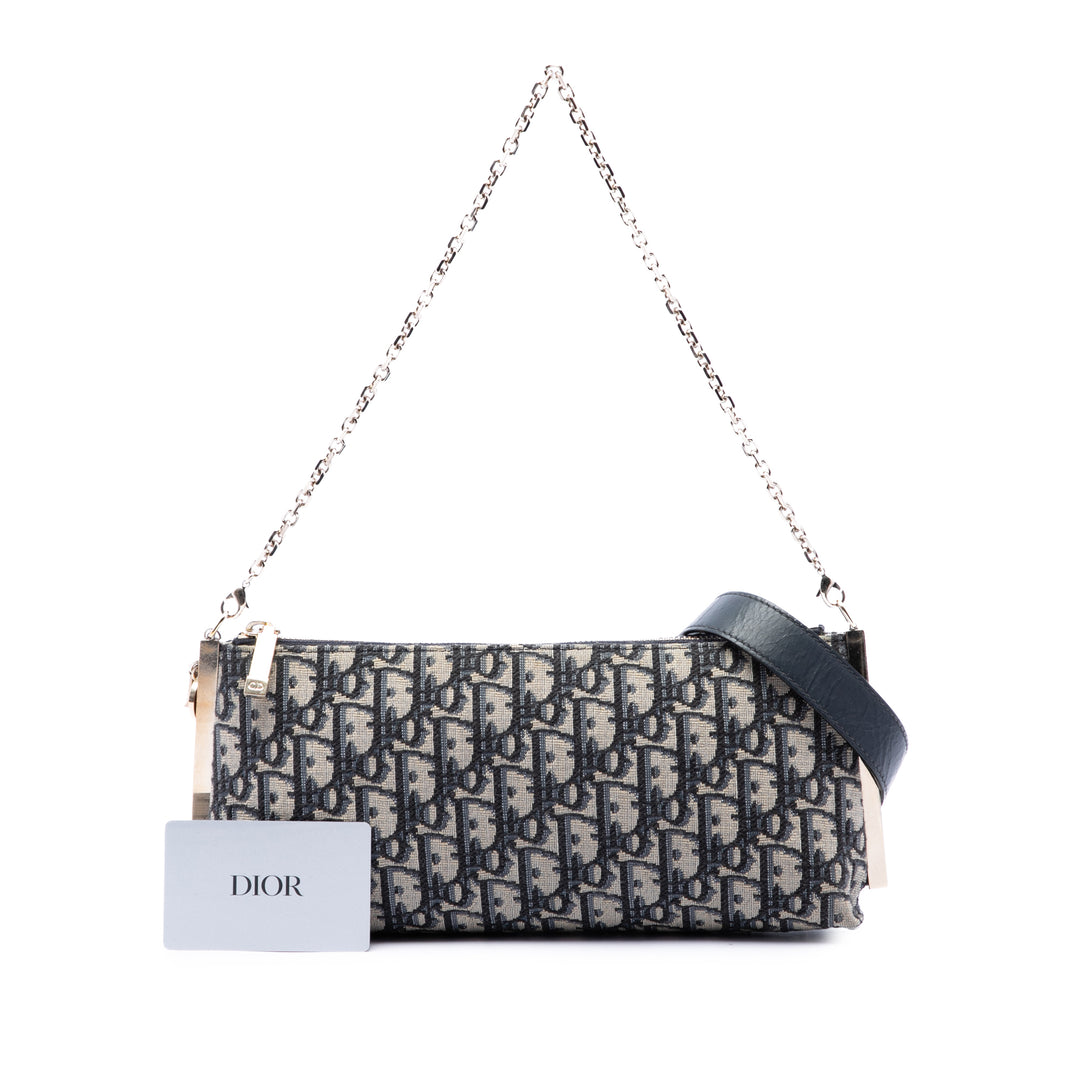 Dior Sac à main Dior Club Oblique Bleu – vue 6 – GABY PARIS