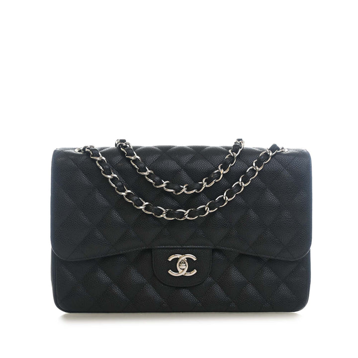 Chanel Jumbo Classic Caviar Double rabat