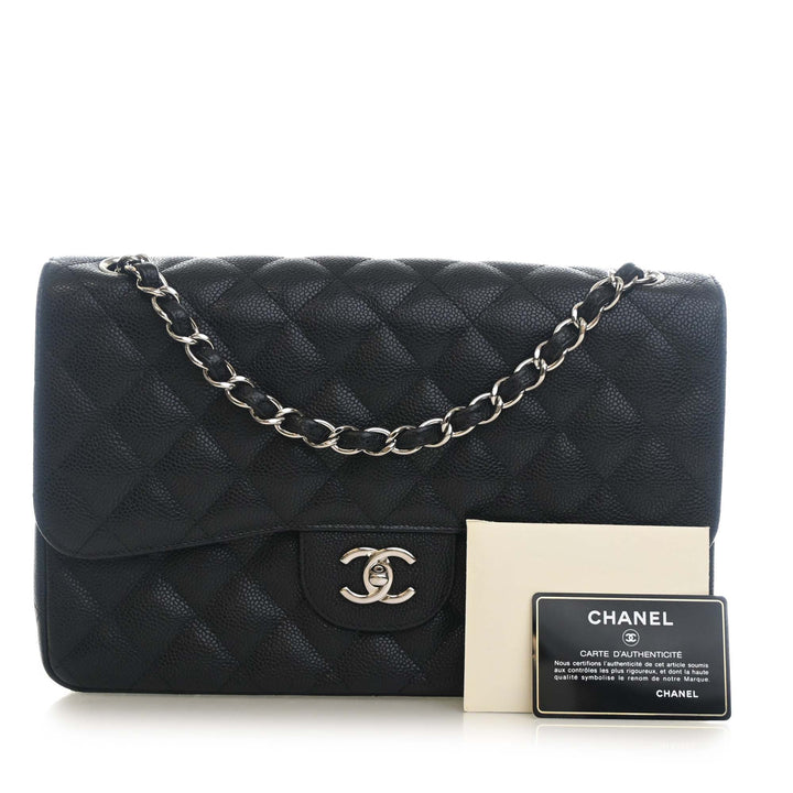 Chanel Jumbo Classic Caviar Double rabat
