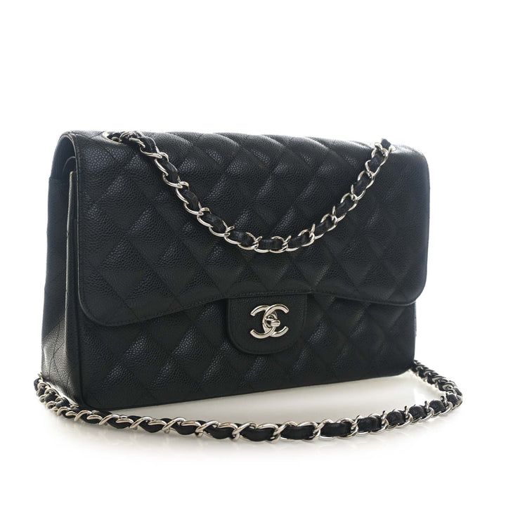 Chanel Jumbo Classic Caviar Double rabat