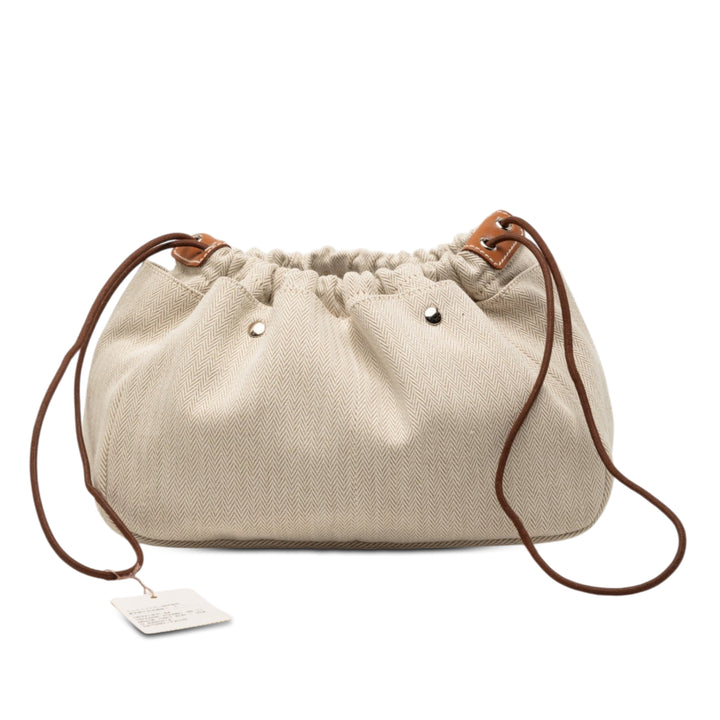 Hermès Toile et Barenia Fourbi Pochette 25