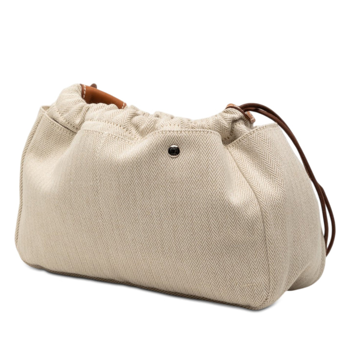 Hermès Toile et Barenia Fourbi Pochette 25