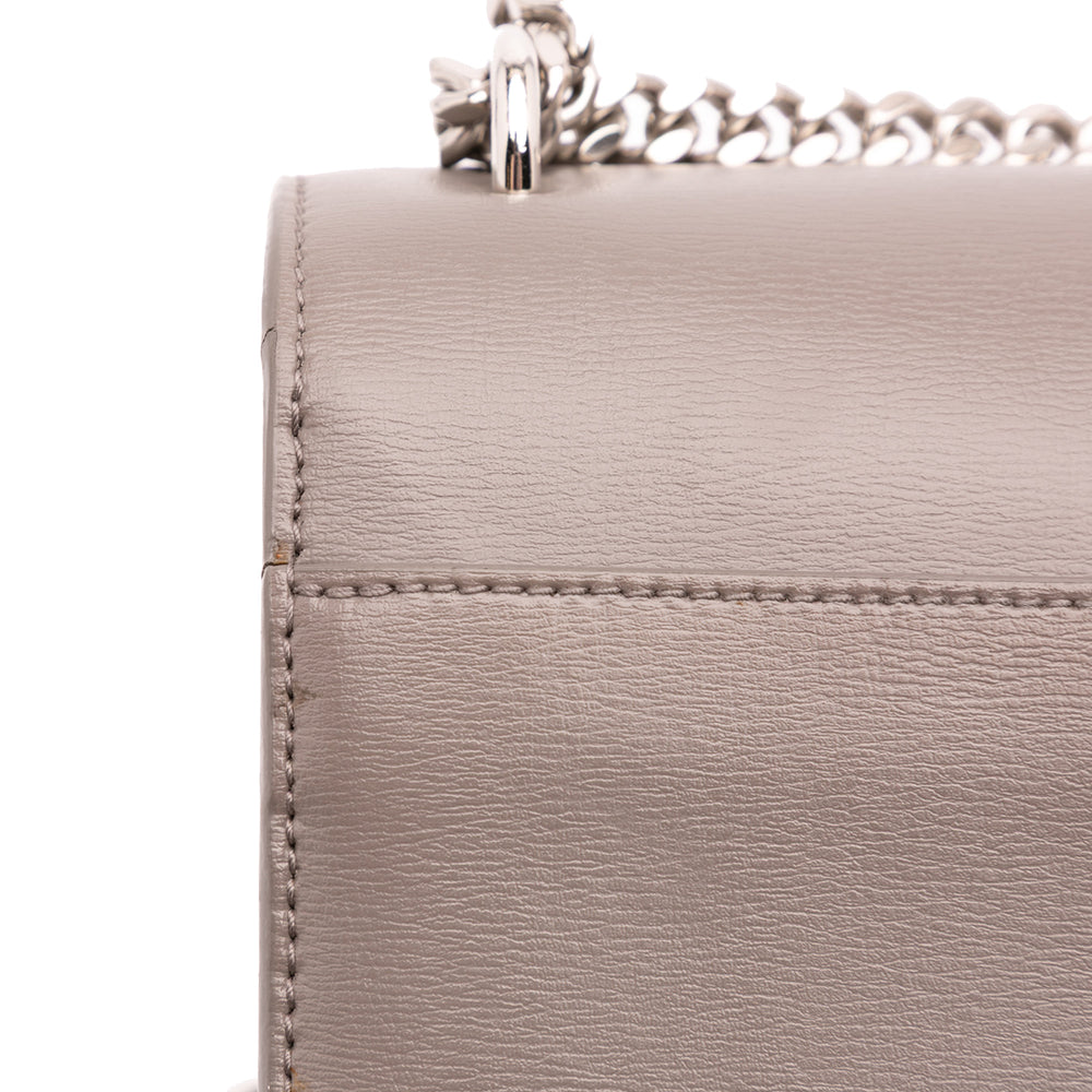 Medium Leather Monogram Sunset Crossbody Gray - Gaby Paris