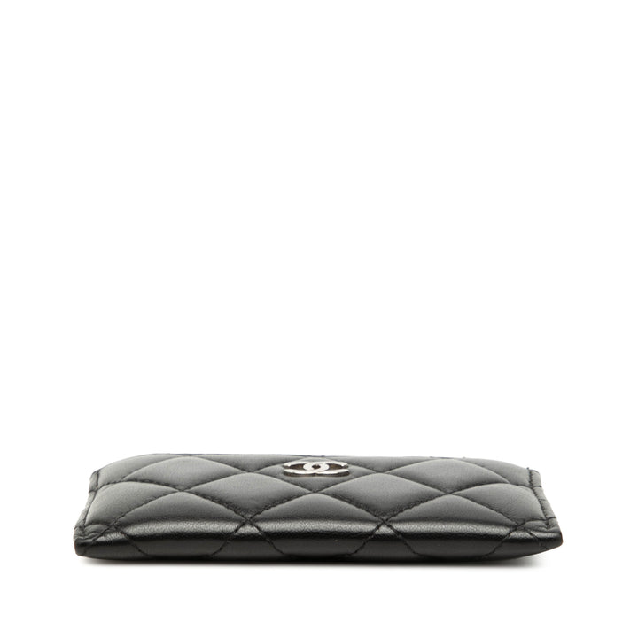 Chanel CC Matelassé Cuir d’agneau Card Holder
