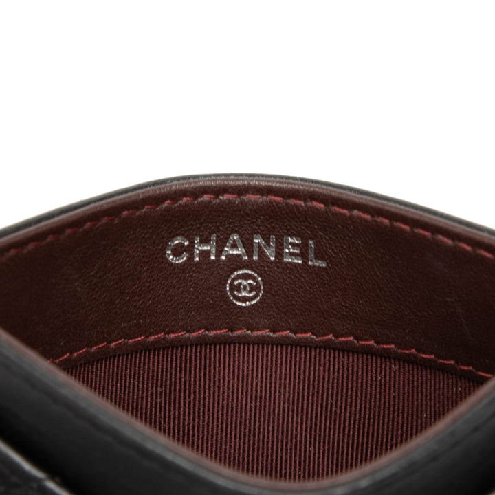 Chanel CC Matelassé Cuir d’agneau Card Holder