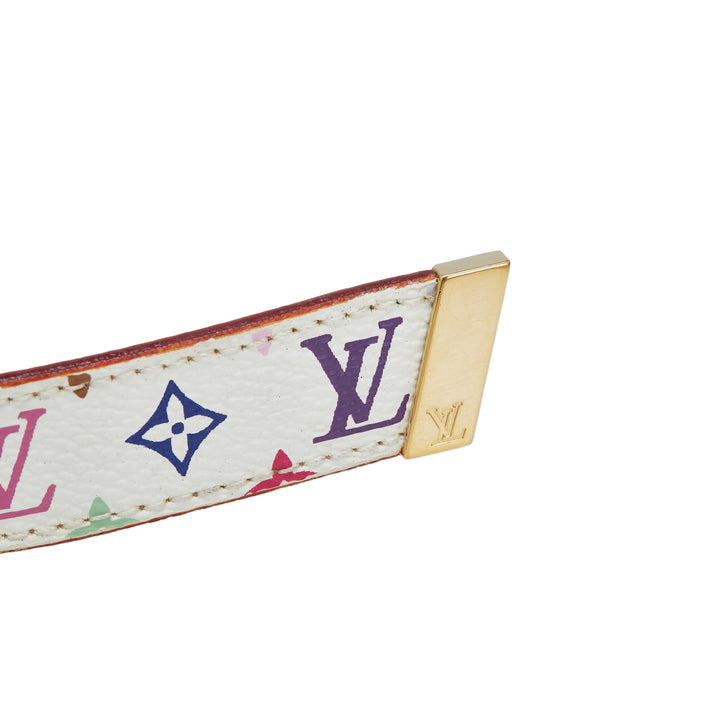 Louis Vuitton Monogram Multicolore Ceinture Belt Blanc – GABY PARIS Authentique