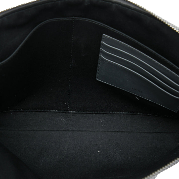 Dior A4 Zippé Pochette Oblique Gris – vue 4 – GABY PARIS