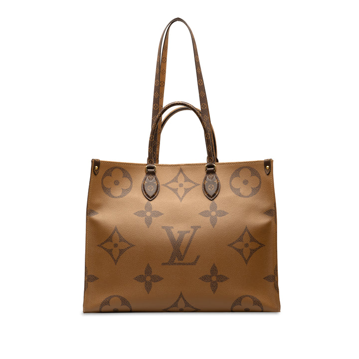 Louis Vuitton Monogram Reverse Giant OnTheGo GM Brown - GABY PARIS