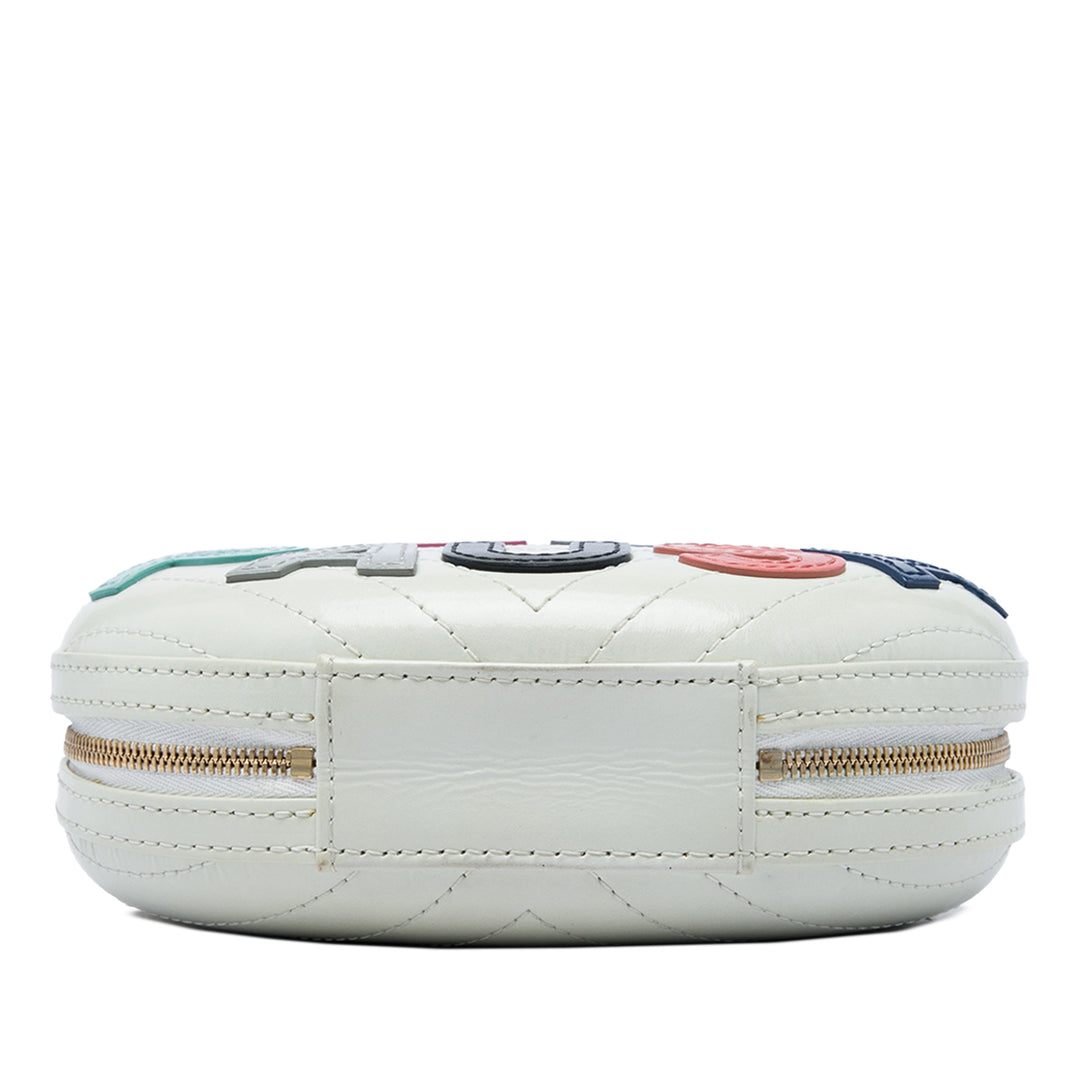 Chanel Sac bandoulière Chevron La Pausa Evening Cuir d'agneau Blanc – vue 3 – GABY PARIS