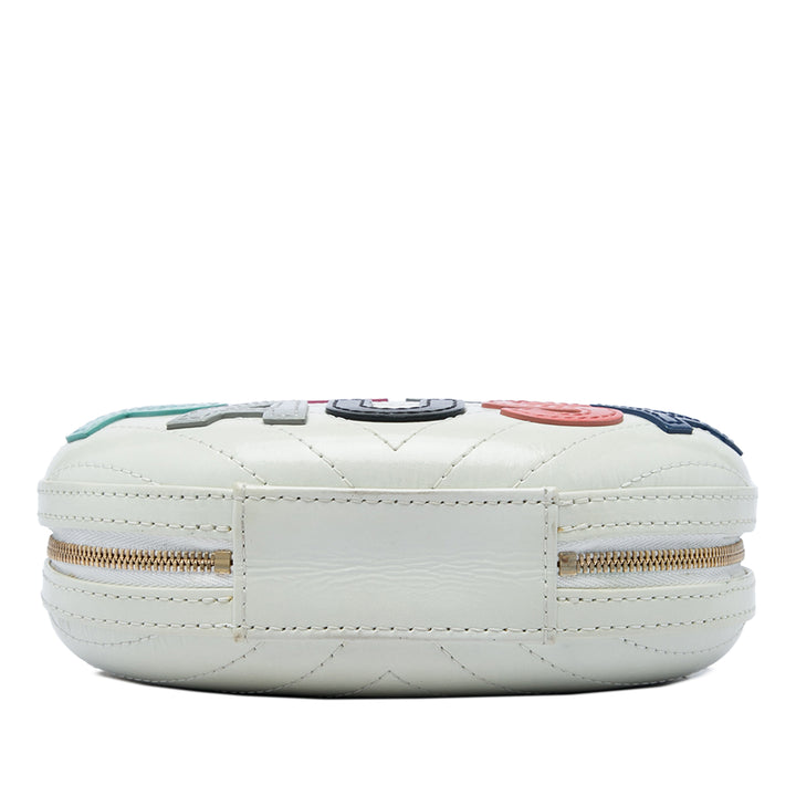 Chanel Sac bandoulière Chevron La Pausa Evening Cuir d'agneau Blanc – vue 3 – GABY PARIS
