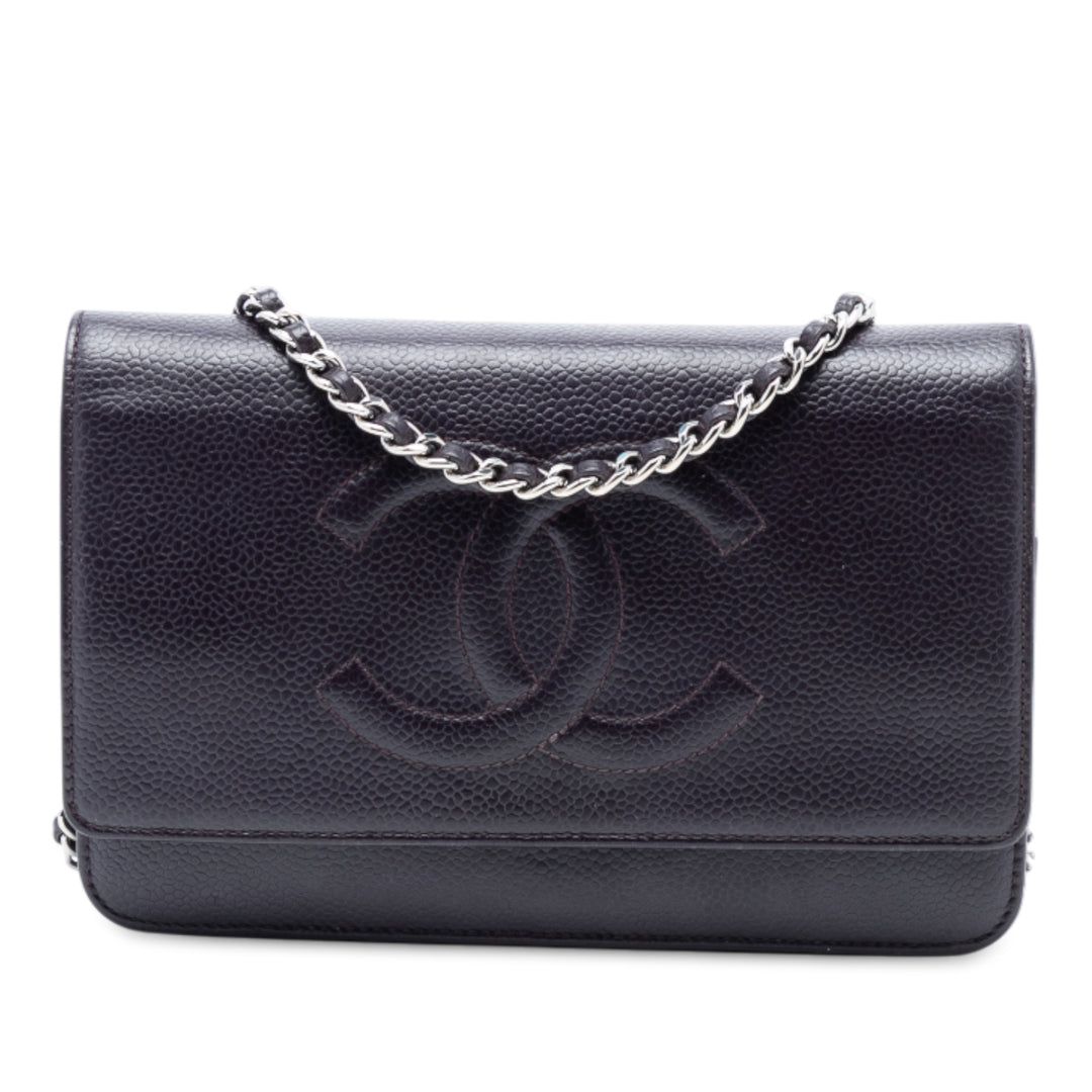 Chanel CC Caviar Wallet on Chain – GABY PARIS Authentique
