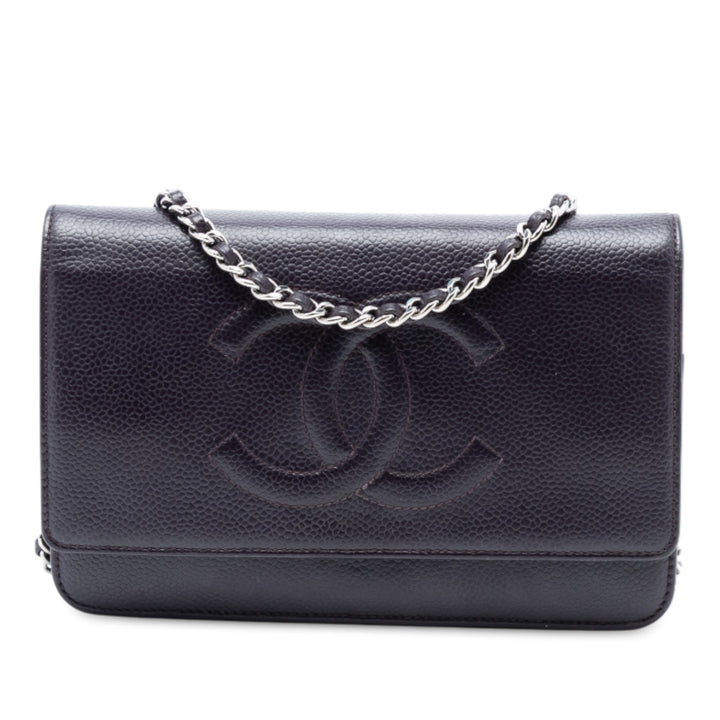 Chanel CC Caviar Wallet on Chain – GABY PARIS Authentique