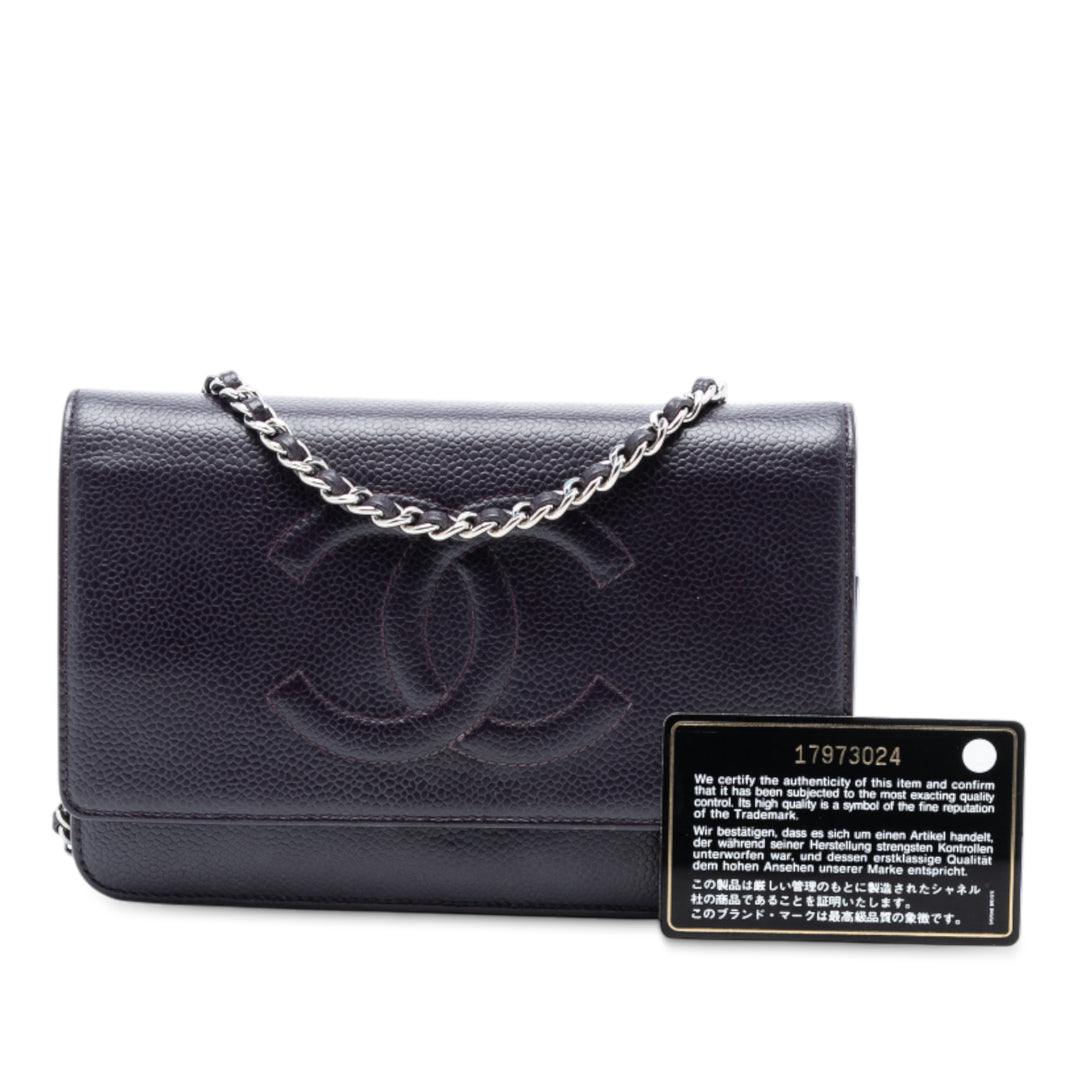 Chanel CC Caviar Wallet on Chain – GABY PARIS Authentique
