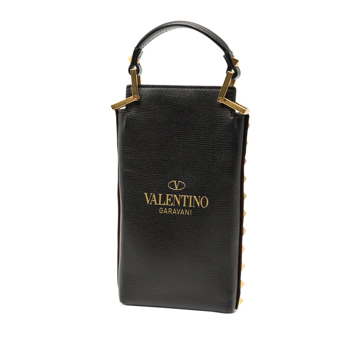 Valentino Cuir Rockstud Alcove Smartphone Étui