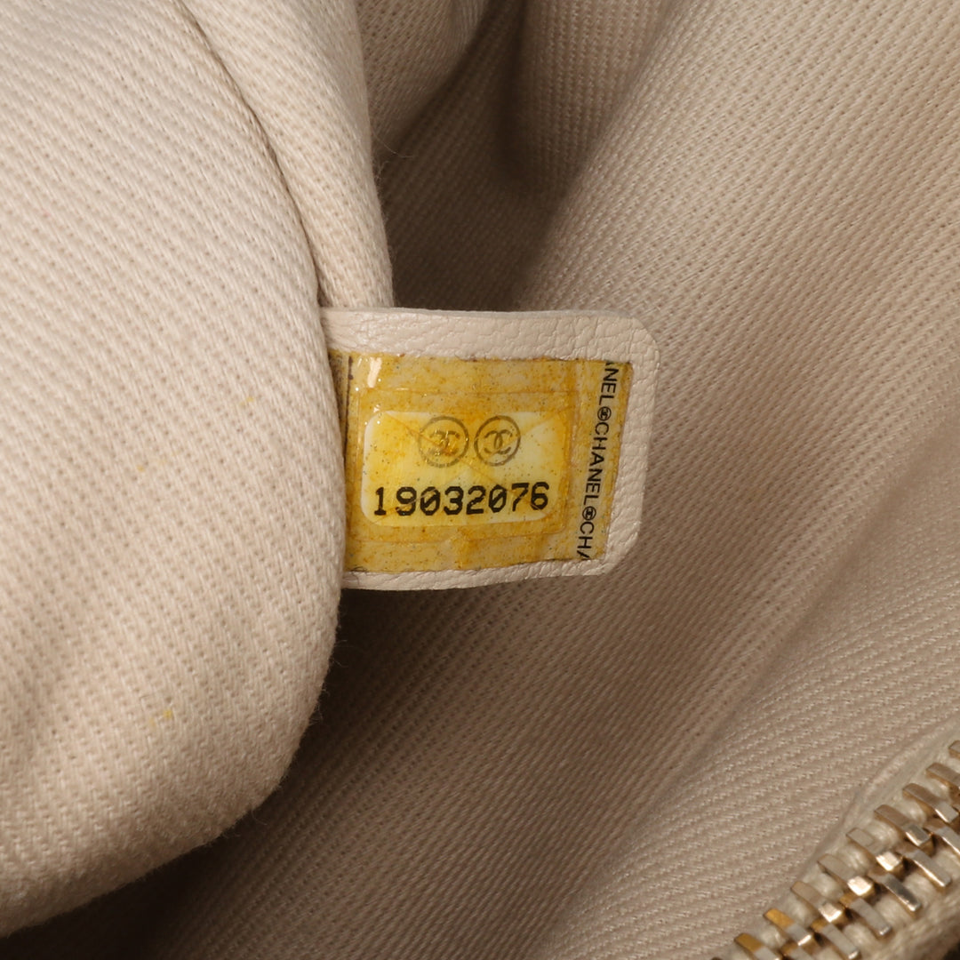 Perforated Metallic Calfskin Up In The Air Tote Gold - Gaby Paris
