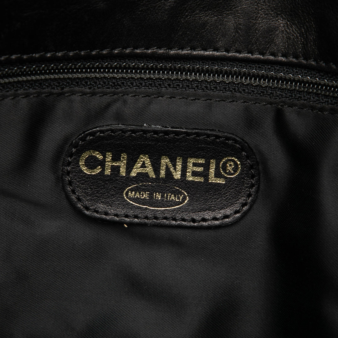 Chanel CC Cuir d’agneau Pompon à rabat Messenger Sac