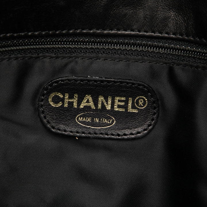 Chanel CC Cuir d’agneau Pompon à rabat Messenger Sac