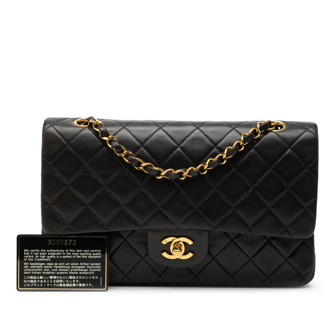 Chanel Medium Classic Cuir d’agneau Double rabat