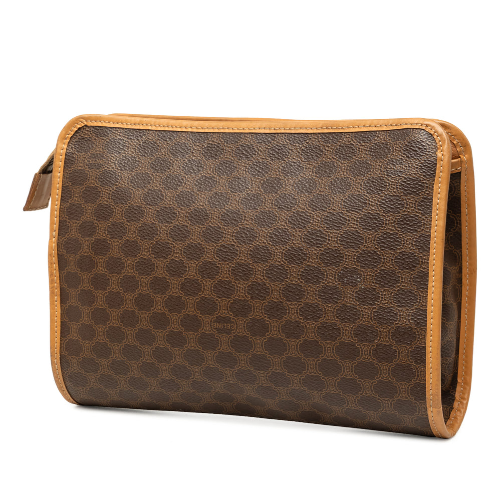 Celine Pochette Macadam Toile enduite Marron – vue 2 – GABY PARIS