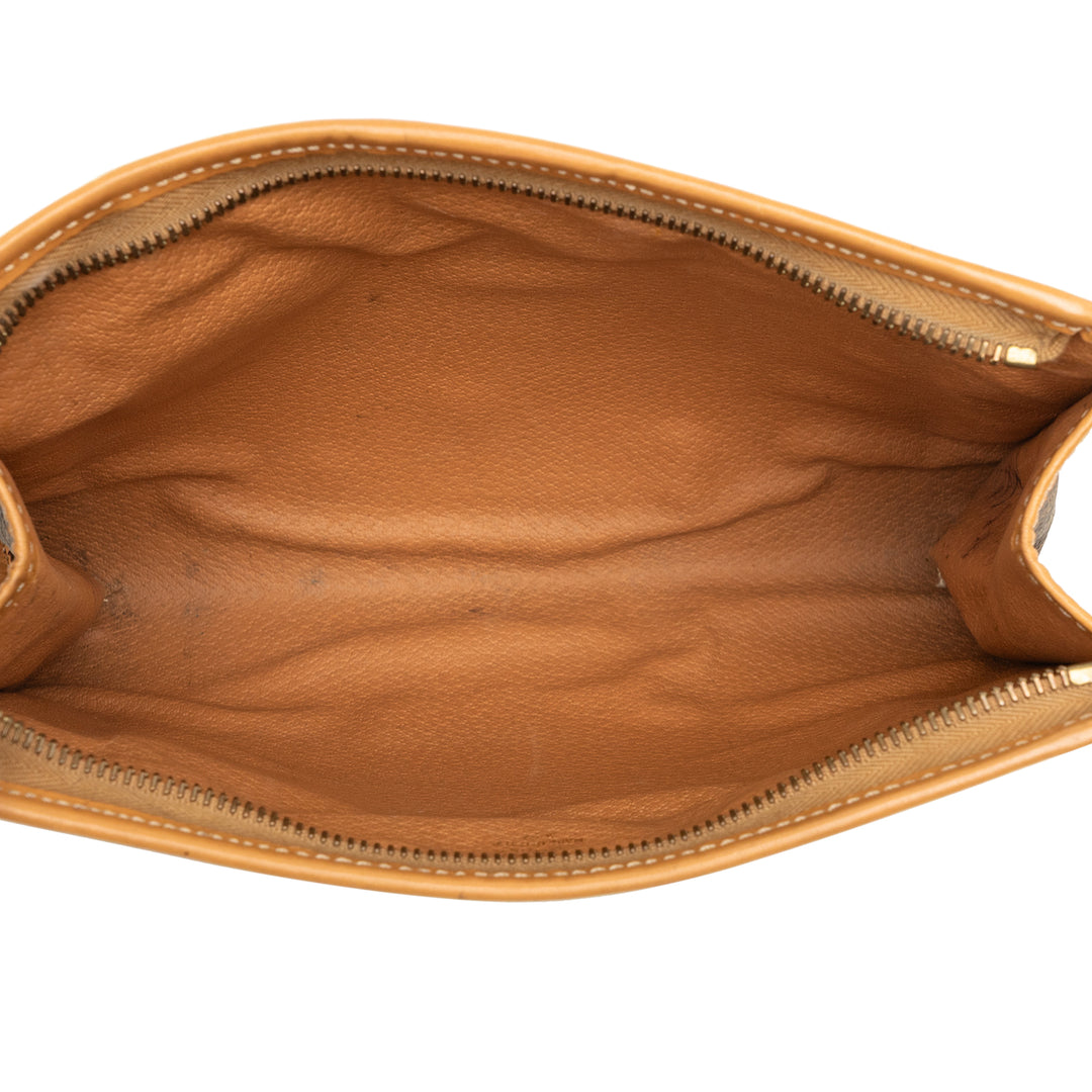 Celine Pochette Macadam Toile enduite Marron – vue 4 – GABY PARIS