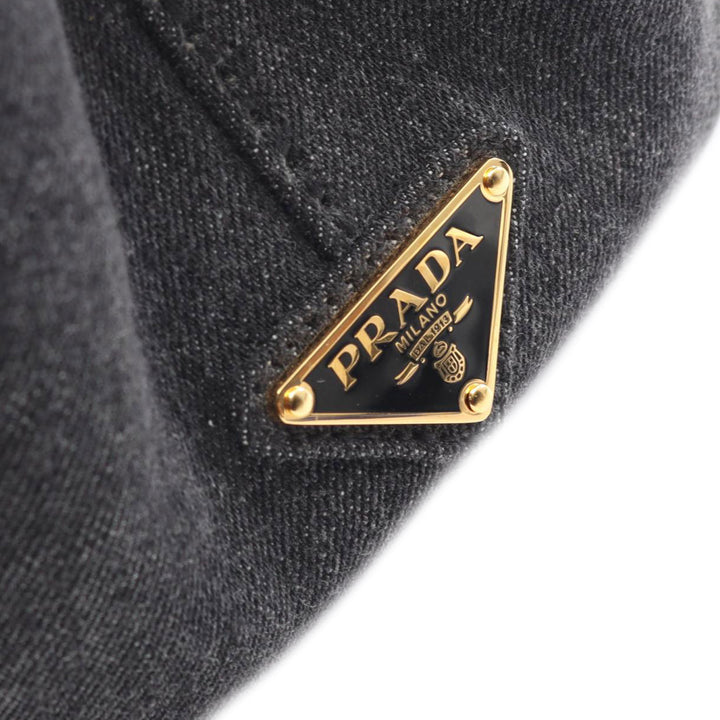 Prada Small Toile Canapa Logo Cabas