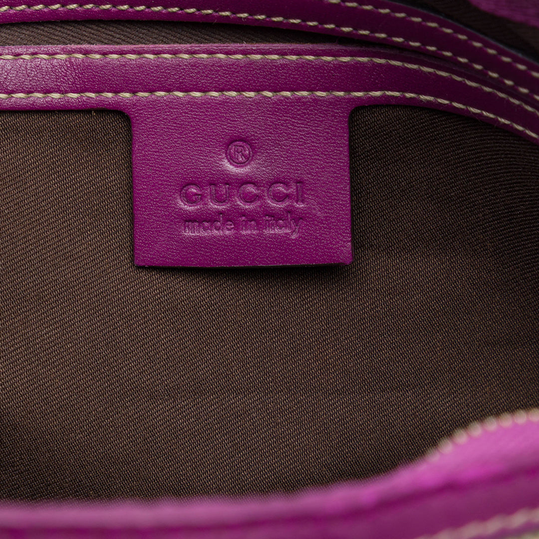 Gucci Sac à main Joy Web Boston GG Supreme Moyen Beige – vue 5 – GABY PARIS